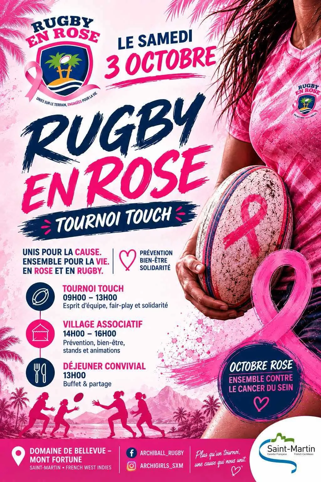 Rugby en Rose - Tournoi Touch (Octobre Rose)