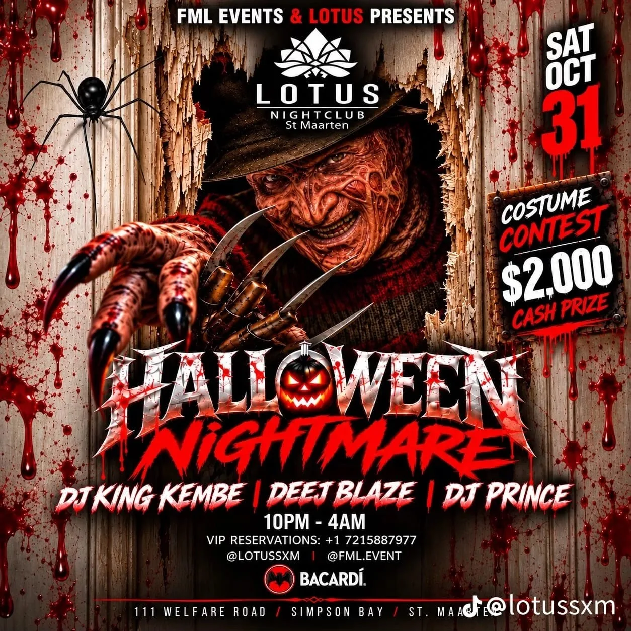 Halloween Nightmare au Lotus Nightclub