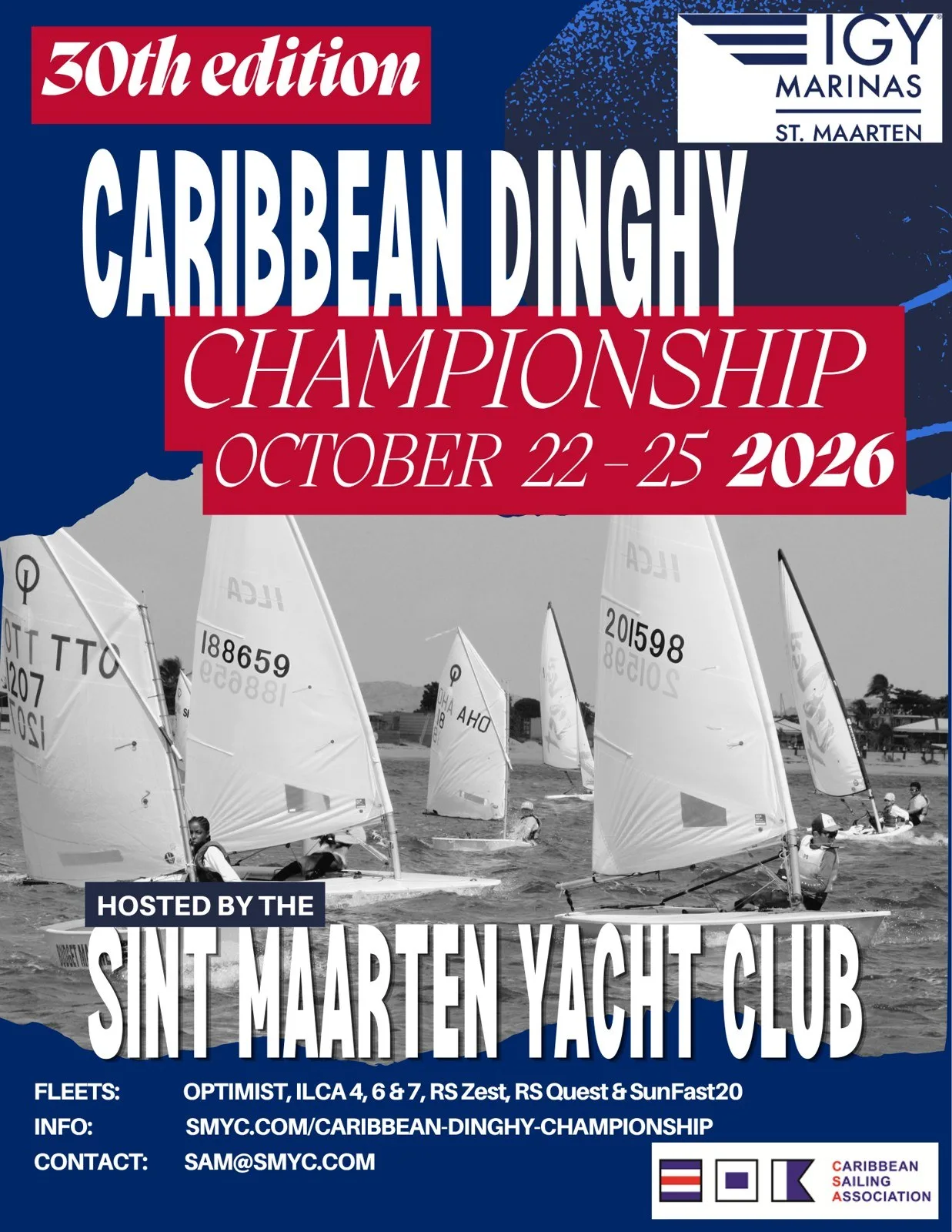 30e Caribbean Dinghy Championship à Simpson Bay