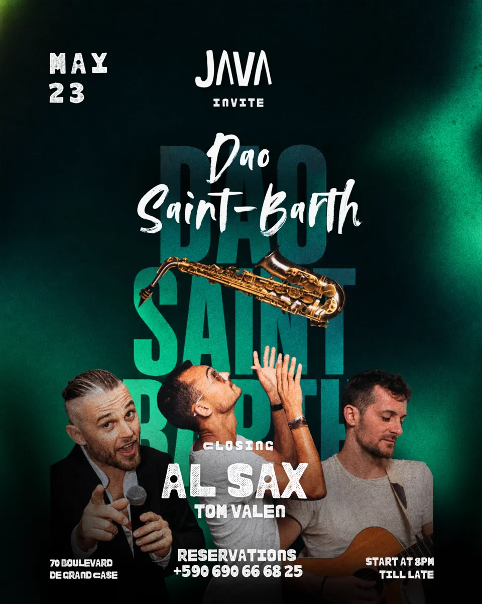 Dao Saint-Barth au JAVA SXM