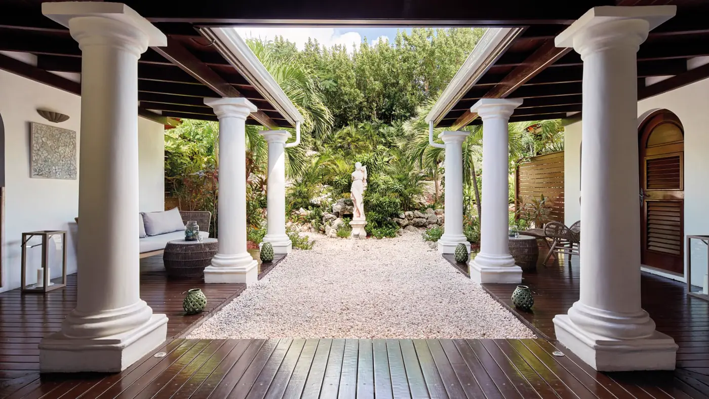 Spa de La Samanna dans les jardins tropicaux