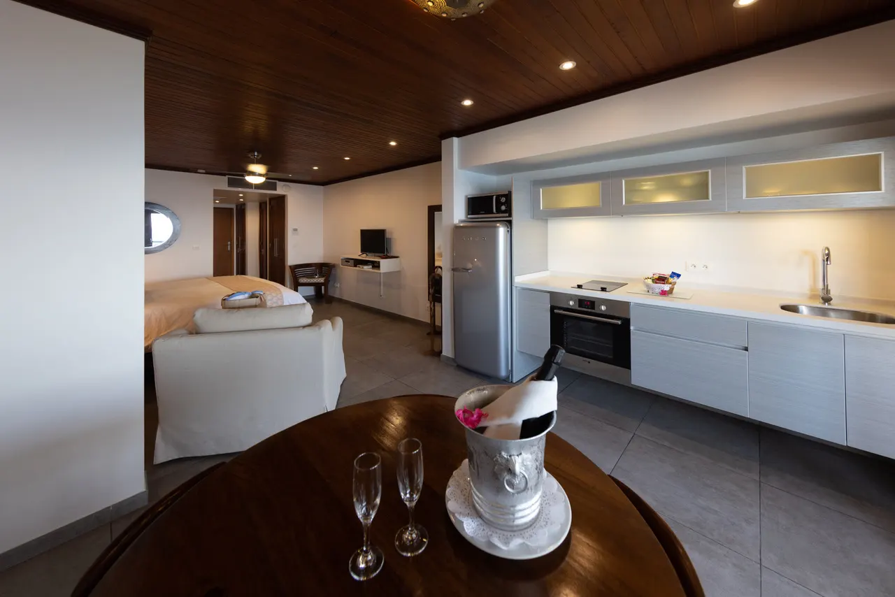 Studio Deluxe avec cuisine equipee a Le Petit Hotel