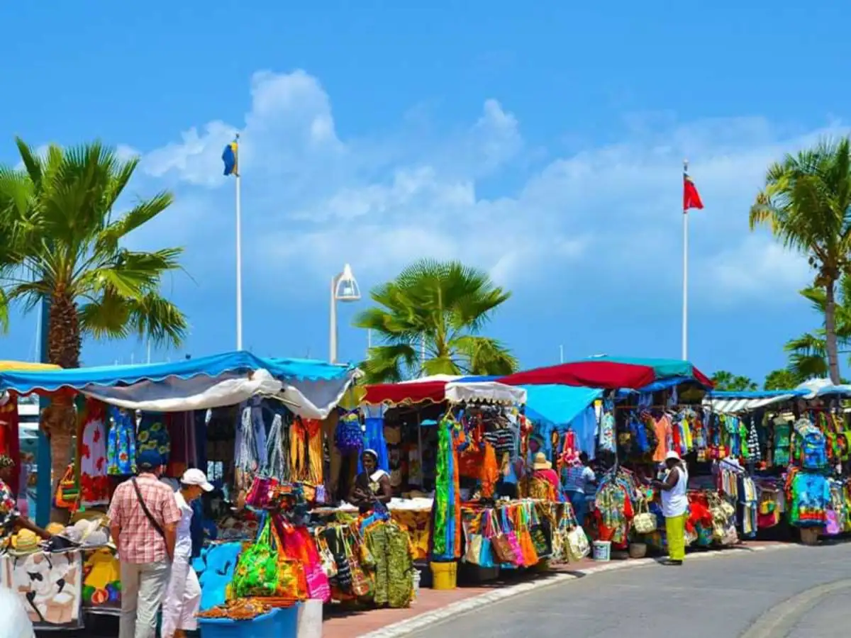 Marché de Marigot à Saint-Martin