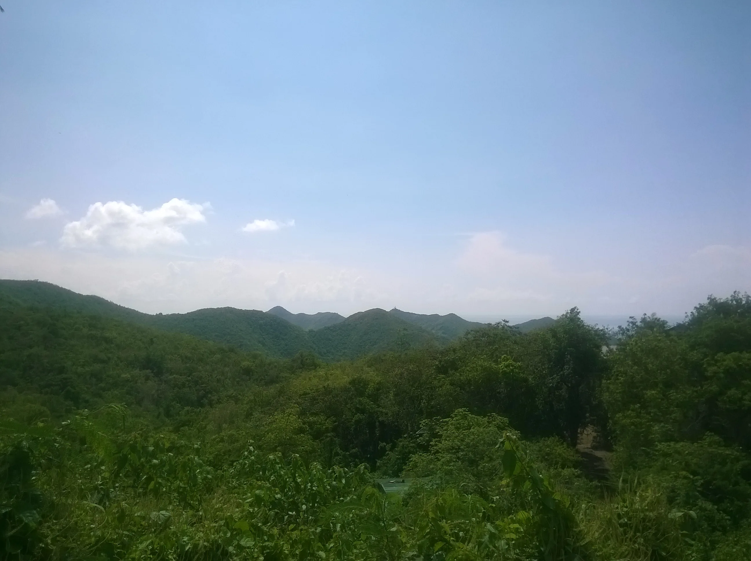 Vue depuis le Pic Paradis à Saint-Martin
