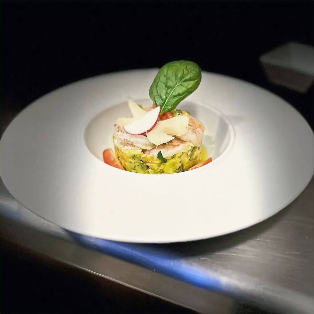 L’Auberge Gourmande - Assiette raffinée de cuisine française à Grand Case