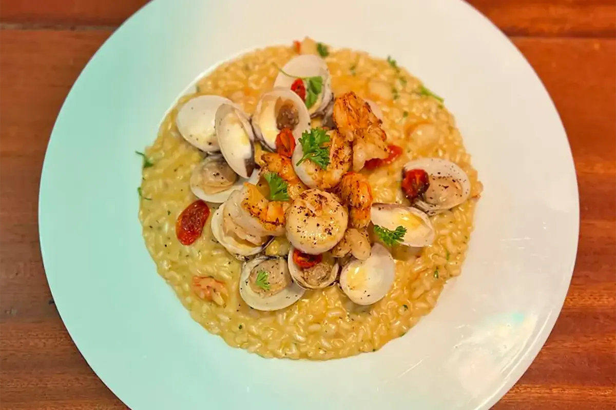 Spiga - Risotto frutti di mare et cuisine italienne à Grand Case