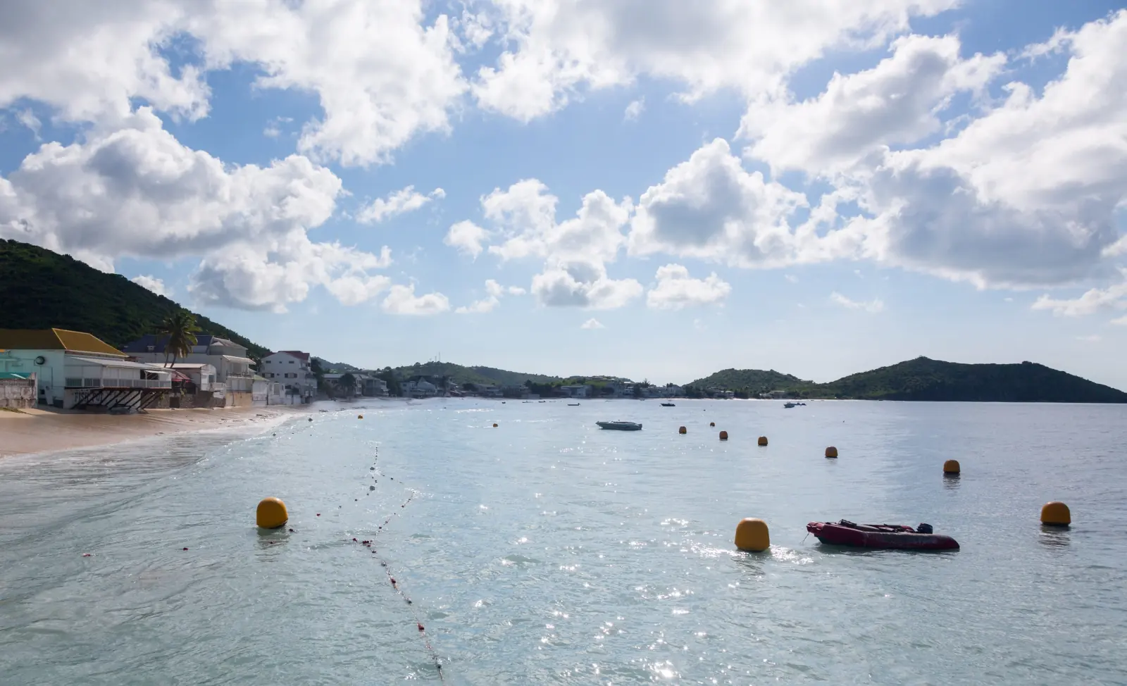 La baie calme de Grand Case