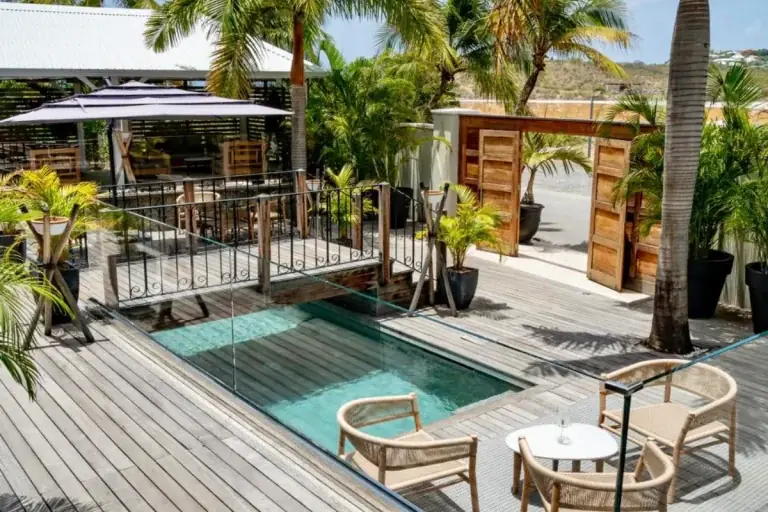 La Villa Hibiscus - Terrasse avec vue mer